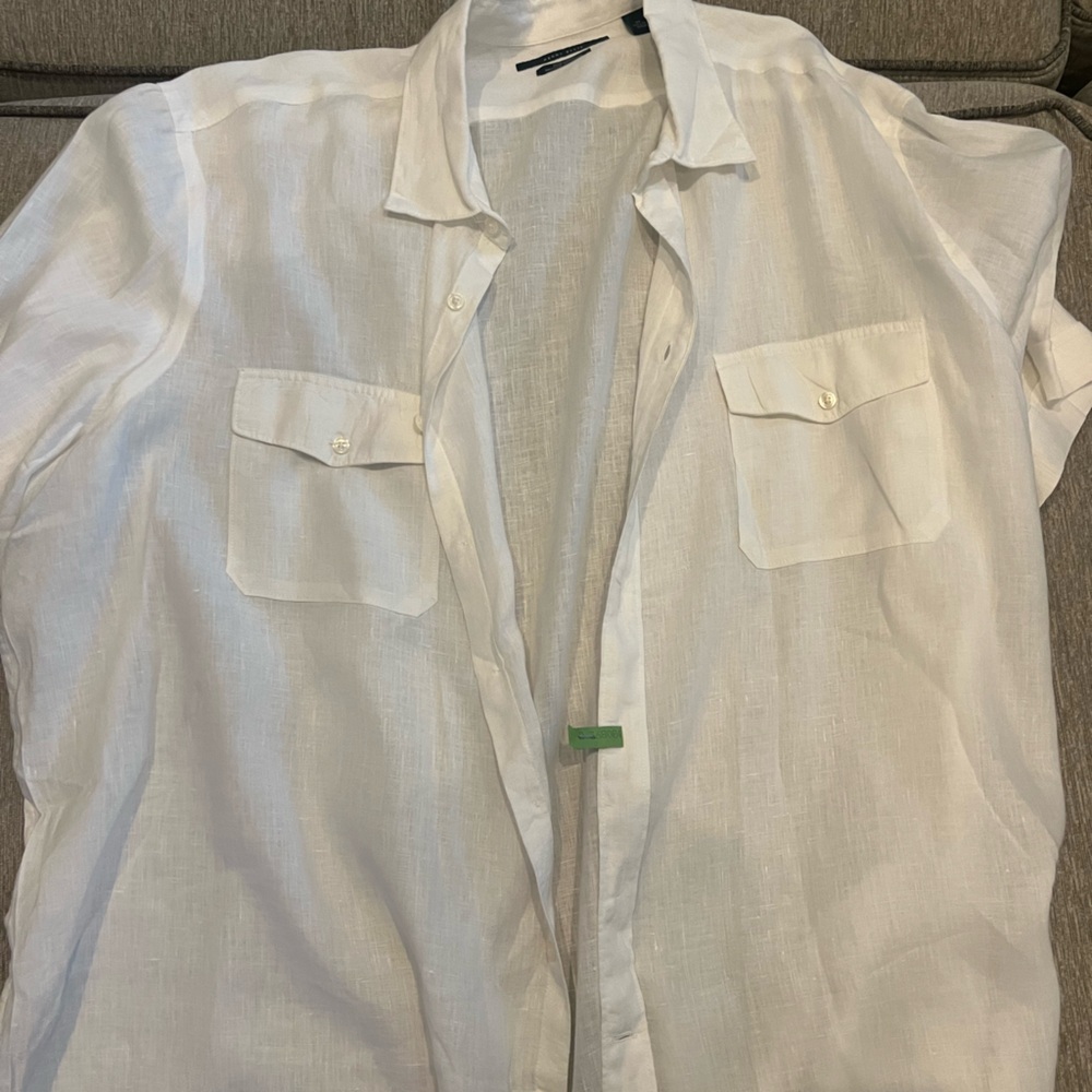 Perry Ellis linen short sleeve